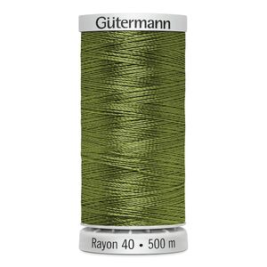 Gutermann Rayon 40 #1177 AVACADO GREEN, 500m Machine Embroidery Thread