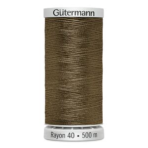 Gutermann Rayon 40 #1179 DARK TAUPE, 500m Machine Embroidery Thread