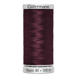 Gutermann Rayon 40 #1189 DARK CHESTNUT, 500m Machine Embroidery Thread