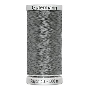 Gutermann Rayon 40 #1219 GREY, 500m Machine Embroidery Thread
