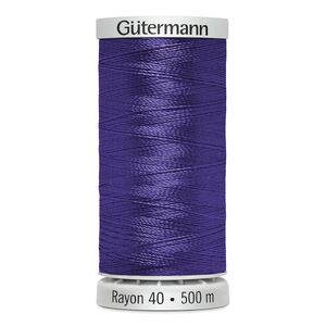 Gutermann Rayon 40 #1235 DEEP PURPLE, 500m Machine Embroidery Thread