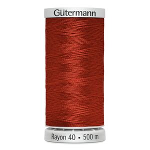 Gutermann Rayon 40 #1246 ORANGE FLAME, 500m Machine Embroidery Thread