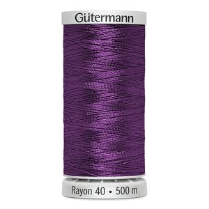Gutermann Rayon 40 #1255 DEEP ORCHID, 500m Machine Embroidery Thread