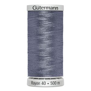 Gutermann Rayon 40 #1295 STERLING, 500m Machine Embroidery Thread
