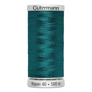 Gutermann Rayon 40 #1513 WILD PEACOCK, 500m Machine Embroidery Thread