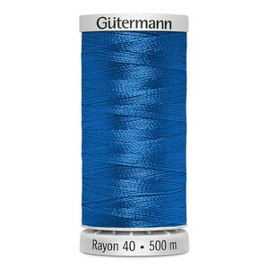 Gutermann Rayon 40 #1534 SAPPHIRE, 500m Machine Embroidery Thread