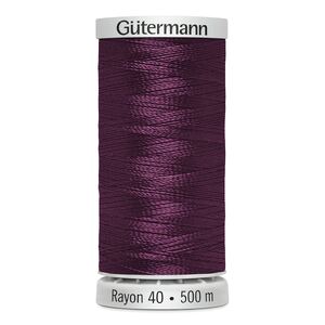 Gutermann Rayon 40 #1545 PURPLE ACCENT, 500m Machine Embroidery Thread