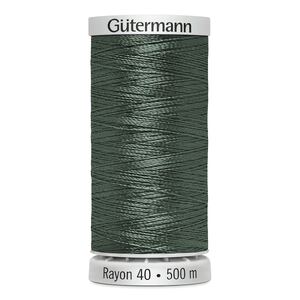 Gutermann Rayon 40 #1552 DARK DESERT CACTUS, 500m Machine Embroidery Thread
