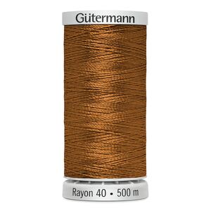 Gutermann Rayon 40 #568 CINNAMON, 500m Machine Embroidery Thread