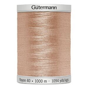 Gutermann Rayon 40 #1017 PASTEL PEACH, 1000m Machine Embroidery Thread