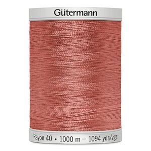 Gutermann Rayon 40 #1020 DEEP PEACH, 1000m Machine Embroidery Thread