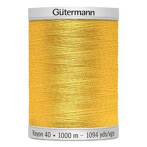 Gutermann Rayon 40 #1023 YELLOW, 1000m Machine Embroidery Thread