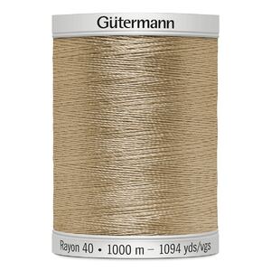 Gutermann Rayon 40 #1055 TAWNY TAN (HONEY), 1000m Machine Embroidery Thread