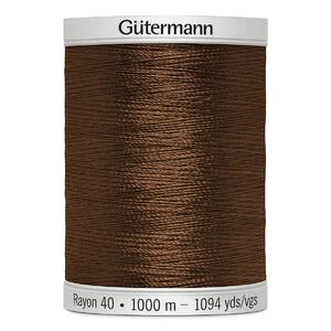 Gutermann Rayon 40 #1057 DARK TAWNY TAN, 1000m Machine Embroidery Thread
