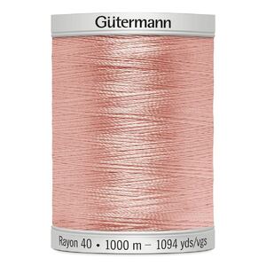 Gutermann Rayon 40 #1064 PALE PINK, 1000m Machine Embroidery Thread