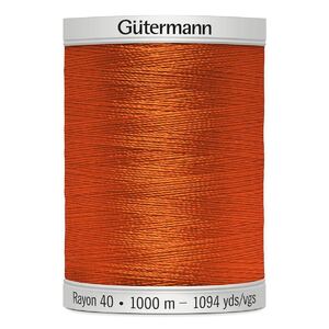 Gutermann Rayon 40 #1078 TANGERINE ORANGE, 1000m Machine Embroidery Thread