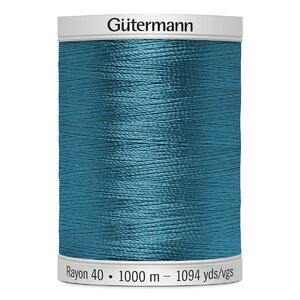 Gutermann Rayon 40 #1090 DEEP PEACOCK, 1000m Machine Embroidery Thread