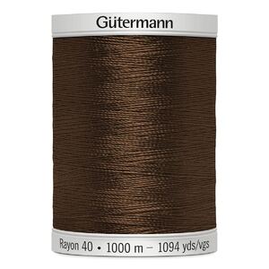 Gutermann Rayon 40 #1129 BROWN, 1000m Machine Embroidery Thread