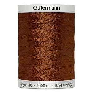 Gutermann Rayon 40 #1158 DARK MAPLE, 1000m Machine Embroidery Thread