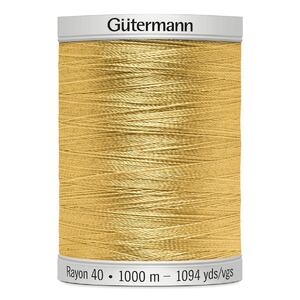 Gutermann Rayon 40 #1167 MAIZE YELLOW, 1000m Machine Embroidery Thread