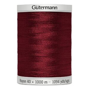 Gutermann Rayon 40 #1169 BAYBERRY RED (PORT), 1000m Machine Embroidery Thread