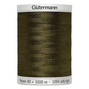 Gutermann Rayon 40 #1173 MEDIUM ARMY GREEN, 1000m Machine Embroidery Thread