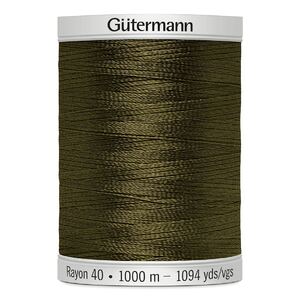 Gutermann Rayon 40 #1173 MEDIUM ARMY GREEN, 1000m Machine Embroidery Thread