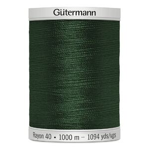 Gutermann Rayon 40 #1174 DARK PINE GREEN, 1000m Machine Embroidery Thread