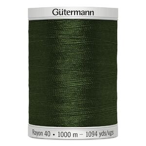 Gutermann Rayon 40 #1175 DARK AVACADO GREEN, 1000m Machine Embroidery Thread