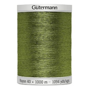 Gutermann Rayon 40 #1177 AVACADO GREEN, 1000m Machine Embroidery Thread