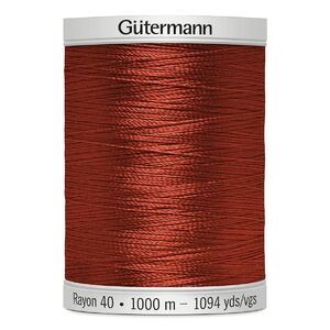 Gutermann Rayon 40 #1181 RUST, 1000m Machine Embroidery Thread