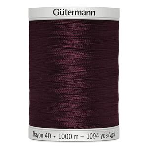 Gutermann Rayon 40 #1189 DARK CHESTNUT, 1000m Machine Embroidery Thread