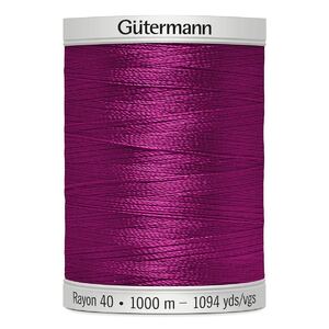 Gutermann Rayon 40 #1191 DARK ROSE, 1000m Machine Embroidery Thread