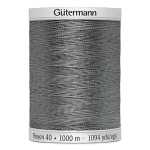 Gutermann Rayon 40 #1219 GREY, 1000m Machine Embroidery Thread