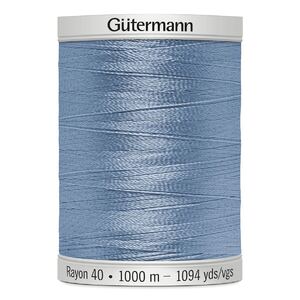 Gutermann Rayon 40 #1222 LIGHT BABY BLUE, 1000m Machine Embroidery Thread