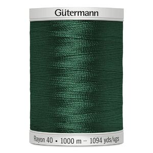 Gutermann Rayon 40 #1232 CLASSIC GREEN, 1000m Machine Embroidery Thread