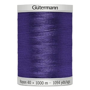 Gutermann Rayon 40 #1235 DEEP PURPLE, 1000m Machine Embroidery Thread
