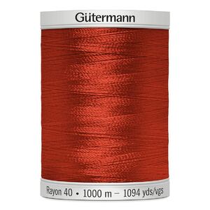 Gutermann Rayon 40 #1246 ORANGE FLAME, 1000m Machine Embroidery Thread