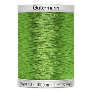 Gutermann Rayon 40 #1510 LIME GREEN, 1000m Machine Embroidery Thread