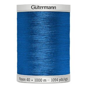 Gutermann Rayon 40 #1534 SAPPHIRE, 1000m Machine Embroidery Thread