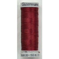 Gutermann Rayon 30, #1035 DARK BURGUNDY, 150m Machine Embroidery Thread