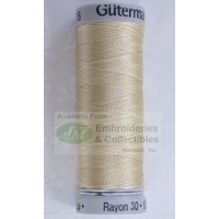 Gutermann Rayon 30, #1082 ECRU, 150m Machine Embroidery Thread