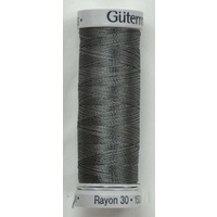 Gutermann Rayon 30, #1220 CHARCOAL GREY, 150m Machine Embroidery Thread
