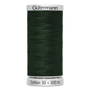 Gutermann Sulky Cotton 30, #1174 DARK GREEN, 300m Embroidery, Quilting Thread