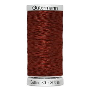 Gutermann Cotton 30, #1181 RUSTY RED, 300m Embroidery, Quilting Thread