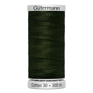 Gutermann Cotton 30 #1271 DARK FERN GREEN 300m Embroidery &amp; Quilting Thread