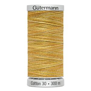 Gutermann Cotton 30 #4002 VARIEGATED YELLOW 300m Embroidery &amp; Quilting Thread