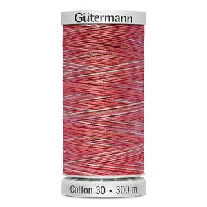 Gutermann Cotton 30 #4005 VARIEGATED RED 300m Embroidery &amp; Quilting Thread