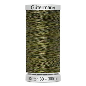 Gutermann Cotton 30 #4020 VARIEGATED GREENS 300m Embroidery &amp; Quilting Thread
