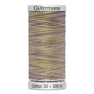 Gutermann Sulky Cotton 30, #4024 VARIEGATED GREEN GREY 300m Embroidery, Quilting Thread